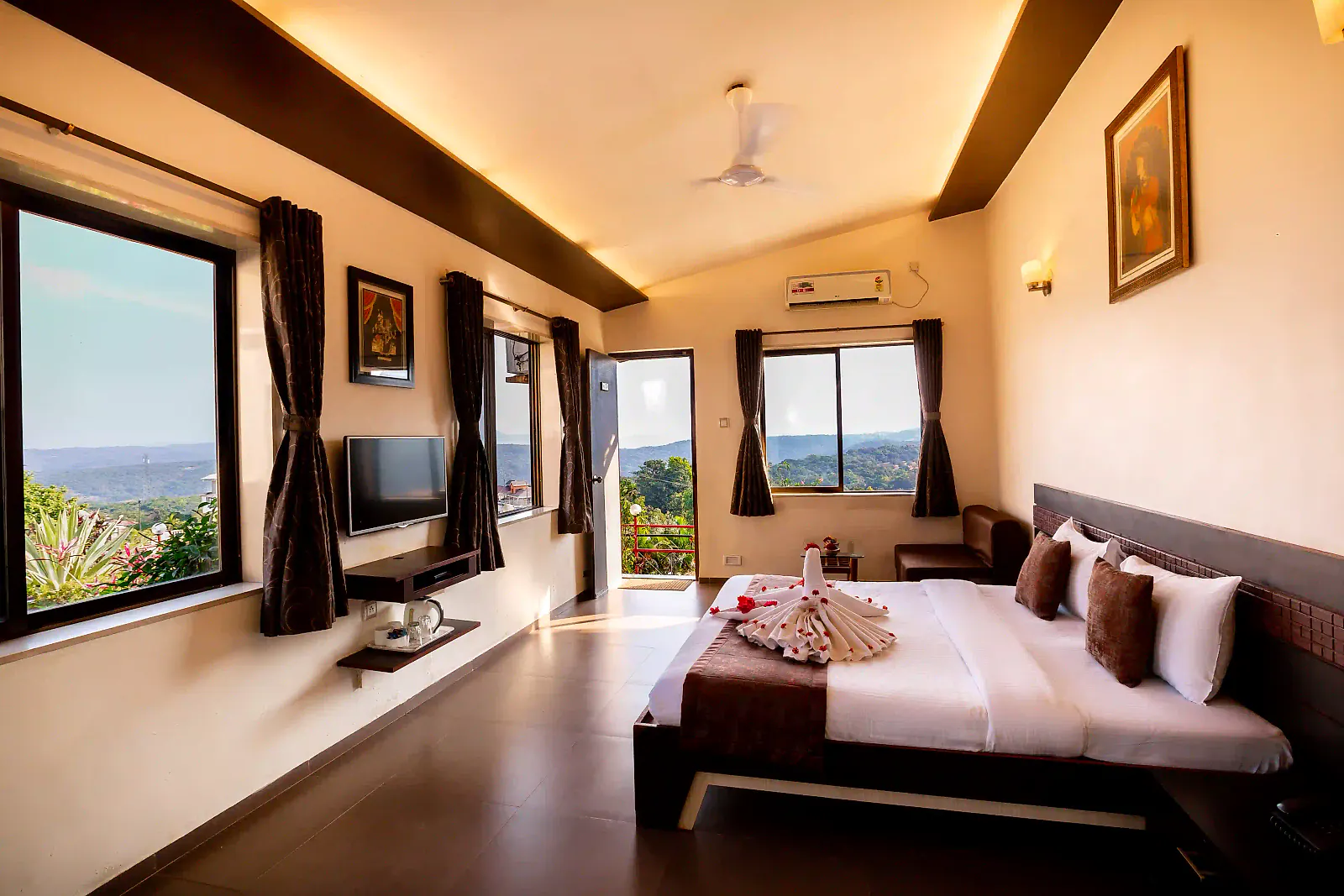 Hillside cottage exterior at Cloud 9 Hills Resort