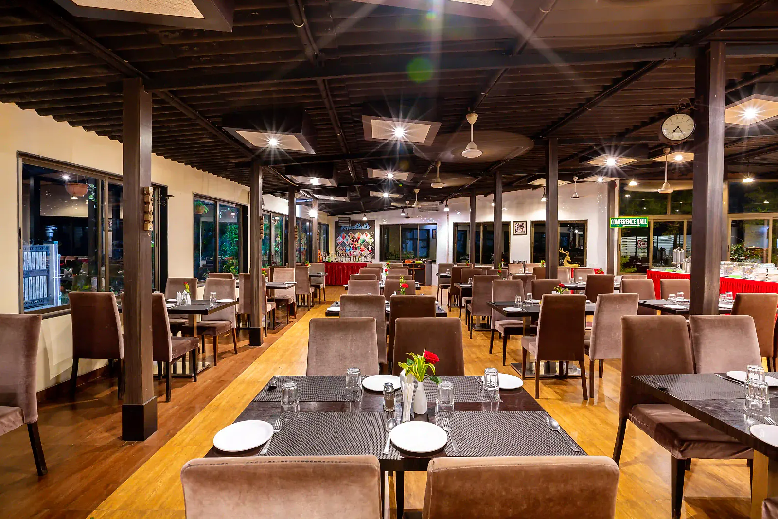 Fine dining terrace at Cloud 9 Hills Resort