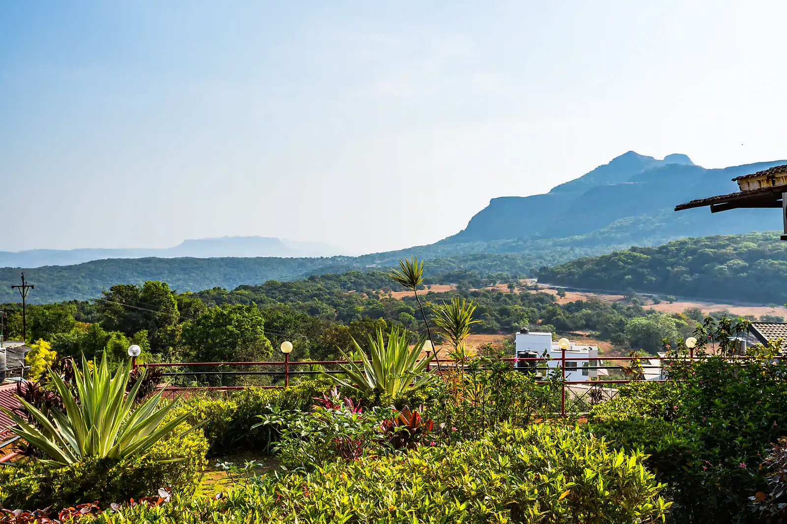Green Sahyadri hills near Cloud 9 Hills Resort